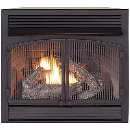Outdoor Gas Fireplace Insert – Stainless Steel, Linear Flame Design